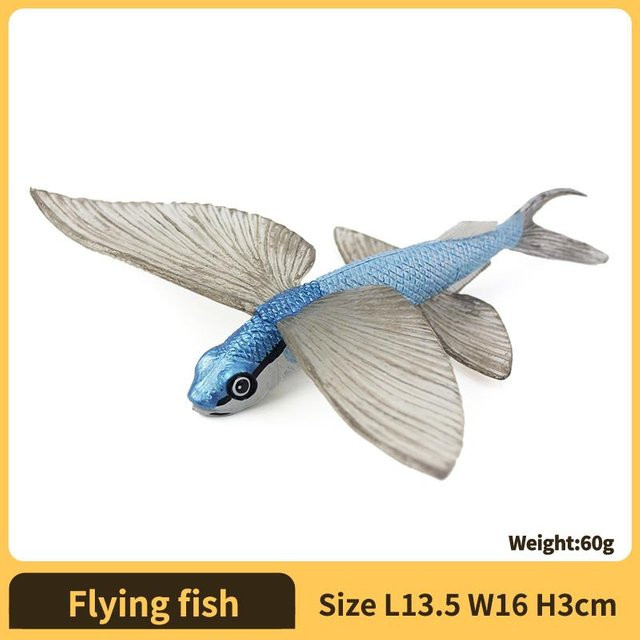 Yiran toy 1 Meeresleben Fliegender Fisch Figur Kunststoffmodellfigur ab 3 Jahren - Bild 1