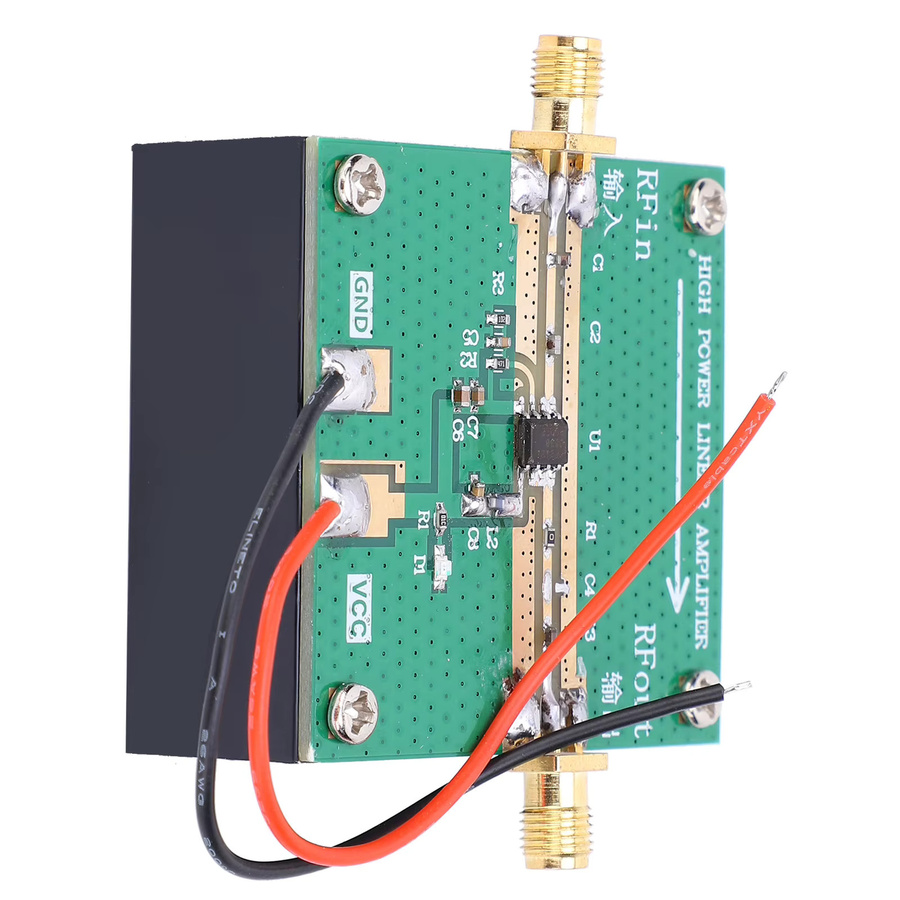 KKMOON RF2126 HF-Leistungsverstärker 400-2700 MHz 2,4 GHz 1 W mit Kühlkörper in Grün - Bild 2