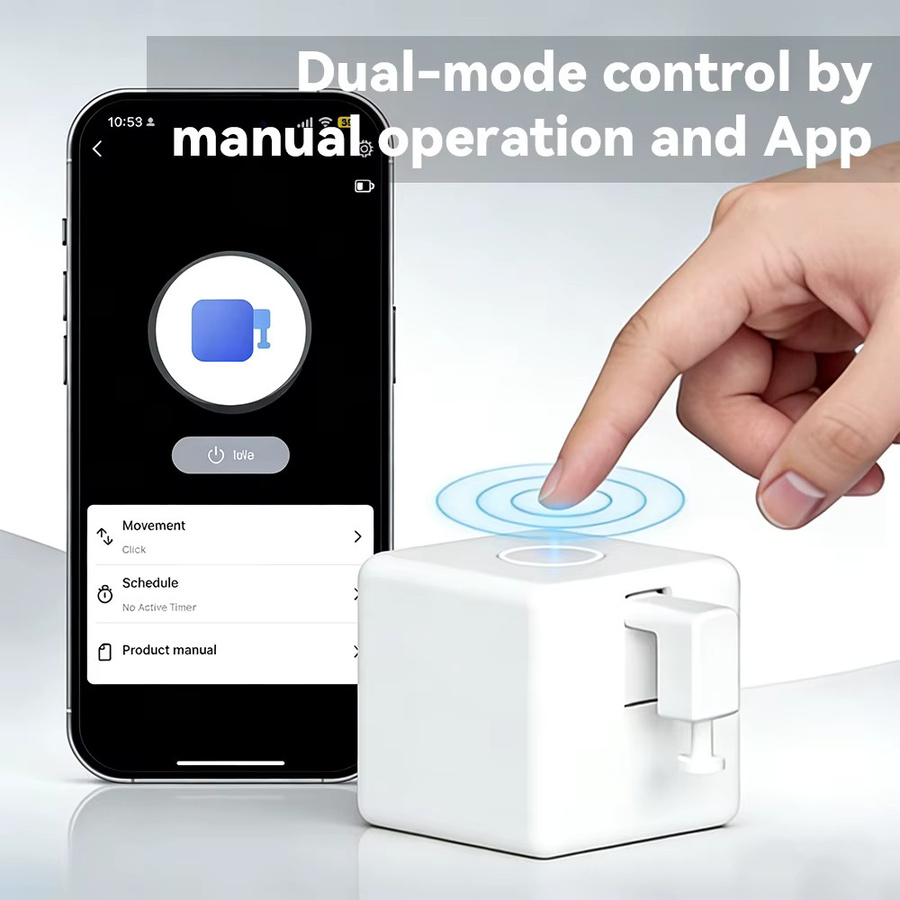 Vivilife Fingerbot Plus Smart Button Pusher 3D DIY Fernbedienungsroboter in Schwarz für Tuya Zigbee WiFi Bluetooth mit Alexa und Google Sprachsteuerung (Hub erforderlich) - Bild 2