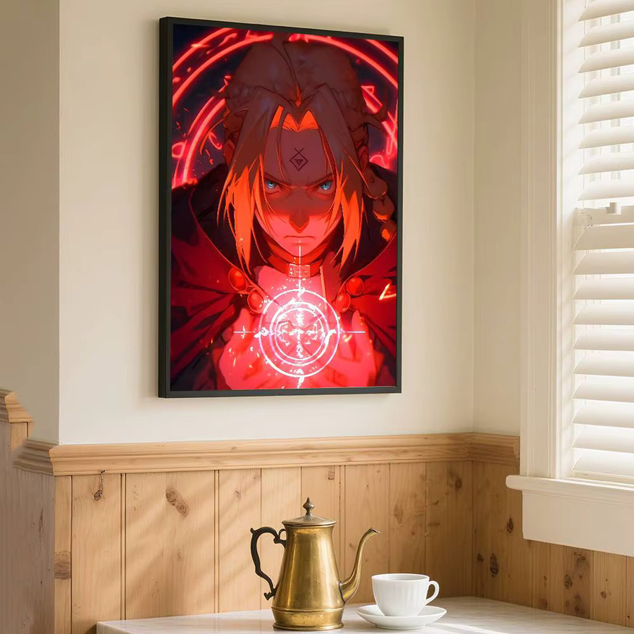 Kayou Fullmetal Alchemist Anime-Poster Kunstdruck aus Papier in Multicolour, B: 15,0 cm, H: 10,0 cm - Bild 6