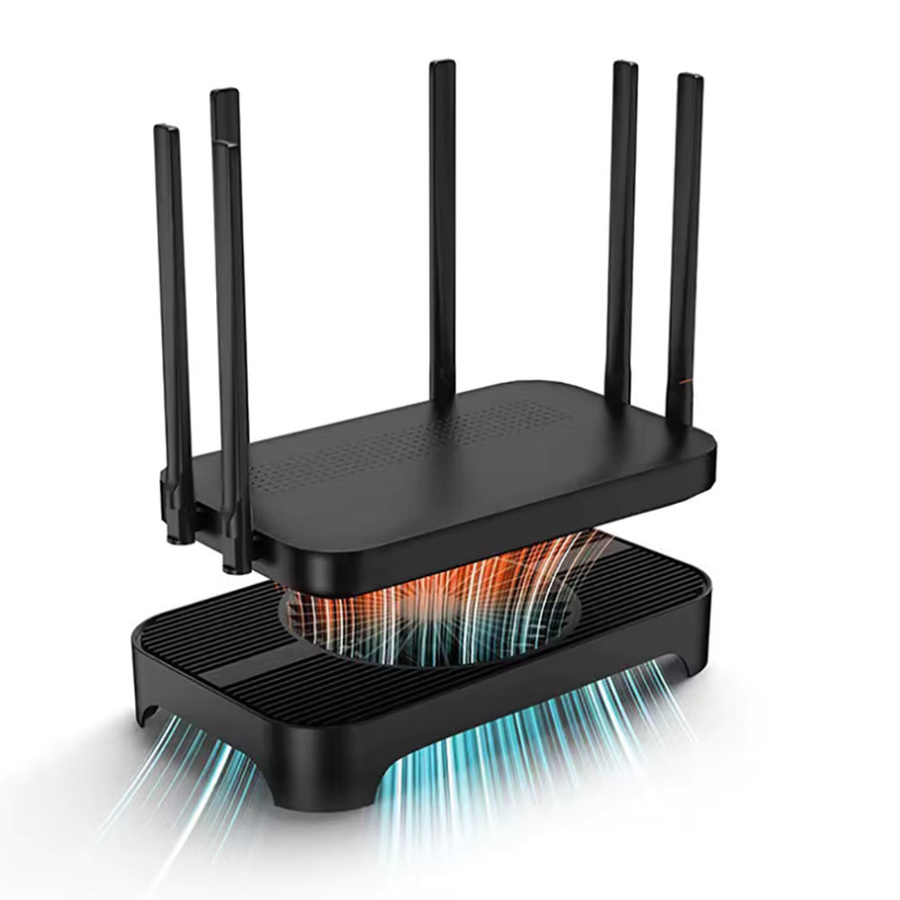 WYMECT USB-Lüfter Halterung für Router zur Luftkühlung in Schwarz - Bild 3