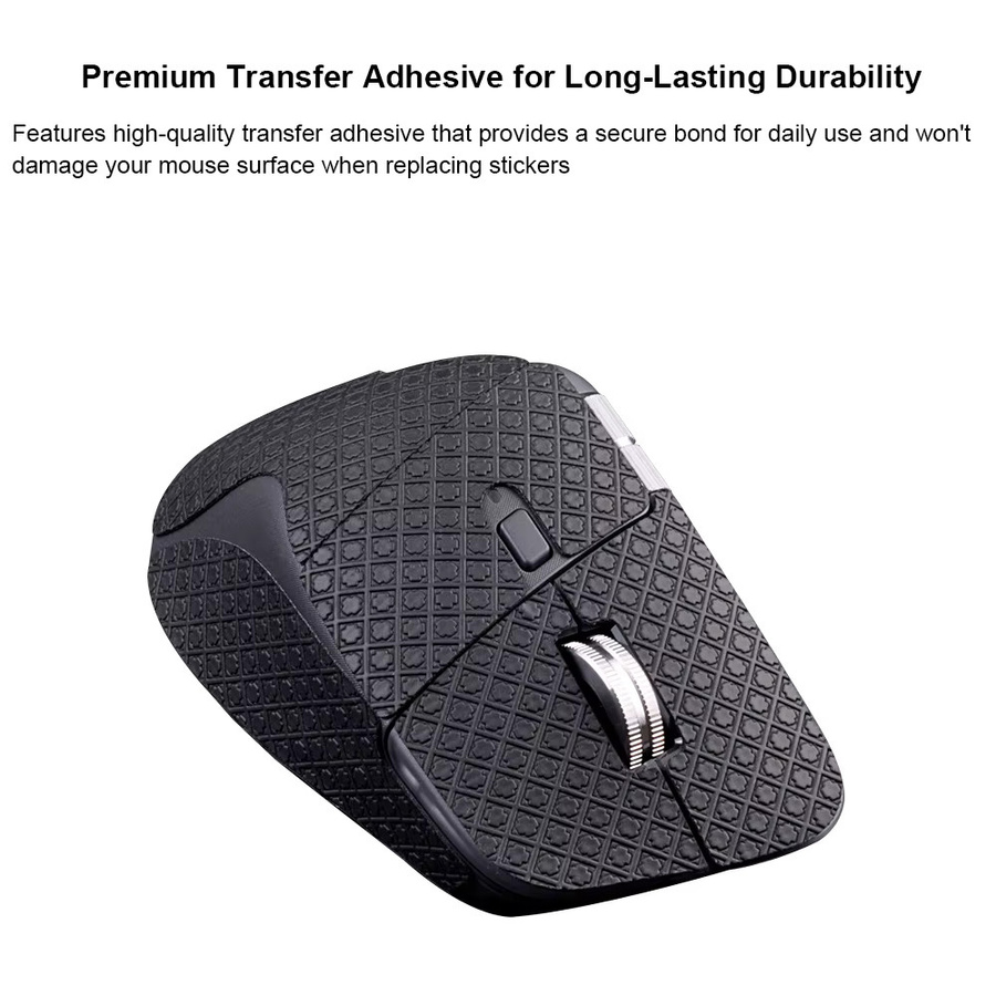 Logitech MX Master 4 Mausgriffband in Schwarz mit Eidechsenhaut-Struktur, rutschfest und schweißabsorbierend - Bild 2