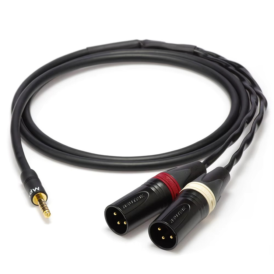Mogami 2534 HiFi Balance Audiokabel mit 4,4 mm auf 2 XLR-Stecker und Neutrik Gold Plug in Schwarz - Bild 2