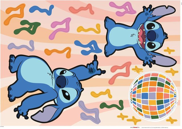 Komar Deko-Sticker Stitch Music in Lila Mix Multicolour - Bild 1