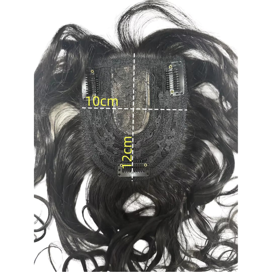 Satifresion Haaraufsatz, 35 cm, lockig, 100 % brasilianisches Echthaar, Damen - Bild 4