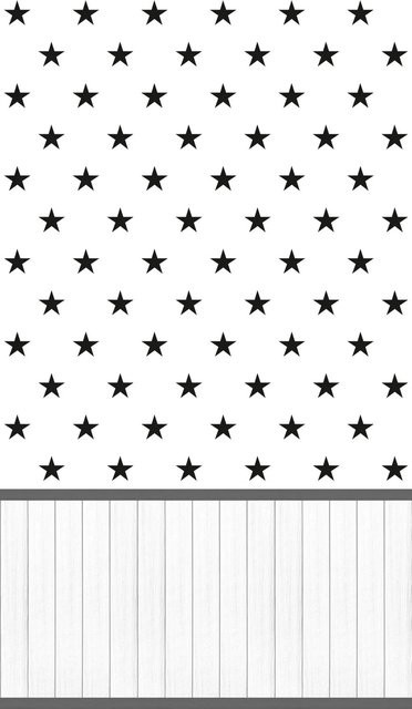 A.S. Création Vliestapete Wallpanel Sterne in Schwarz-Weiß - Bild 1