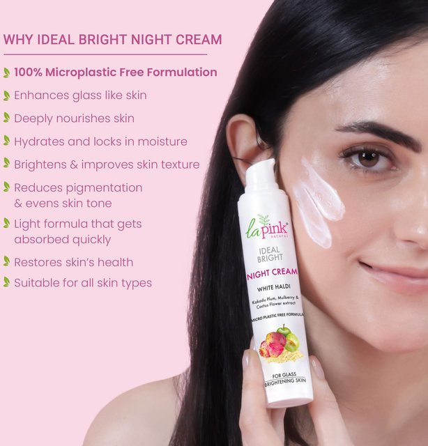 La Pink Ideal Bright Nachtcreme, 50 g, mit Kurkuma, Kakadu-Pflaume und Maulbeere - Bild 1