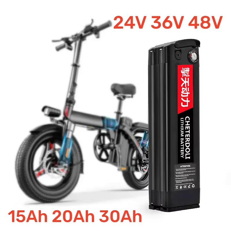 Aleaivy Silverfish Lithium-Ionen Fahrrad-Akku für Umbausätze, 36V 15Ah, Schwarz - Bild 5