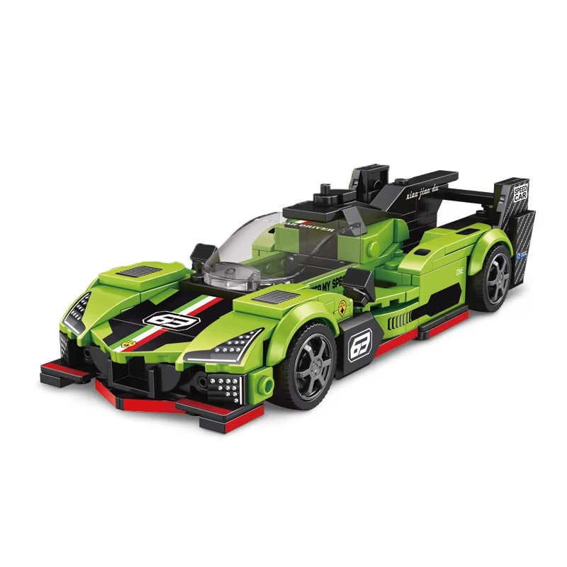 wishiot MOC Racing Geschwindigkeit Auto Bausteine Set, Fahrzeuge - Bild 1