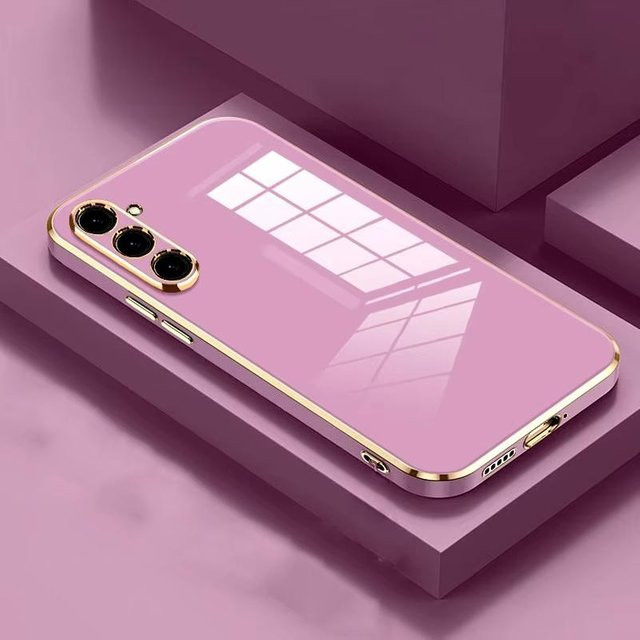Luxus Galvanisiertes Silikon Case für Samsung Galaxy A-Serie 4G/5G in Pink - Bild 1