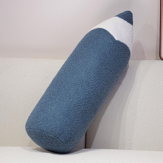 Binchi Fitness Buntstift Plüschkissen Blau, Länge: 70 cm - Bild 1