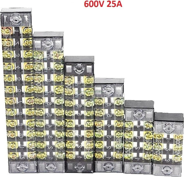 FATO Zweireihiger Barriere-Schraubklemmenblock TB Serie Drahtverbinder 25A 600V - Bild 1