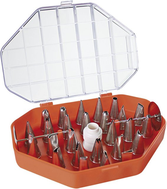 Schneider Spritztüllen-Set aus Edelstahl in Silber, 29-teilig, Höhe: 3 cm - Bild 1