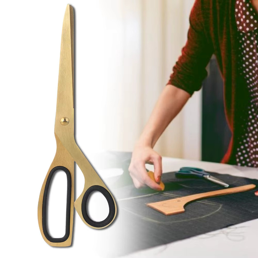 Edelstahlschere in Schwarz-Gold mit asymmetrischem Design im nordischen Stil - Bild 2
