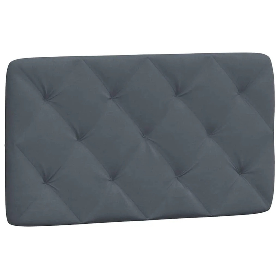 vidaXL Kopfteil-Kissen Dunkelgrau aus Samt mit Rauten-Heftung, Breite: 80 cm, Höhe: 200 cm - Bild 2