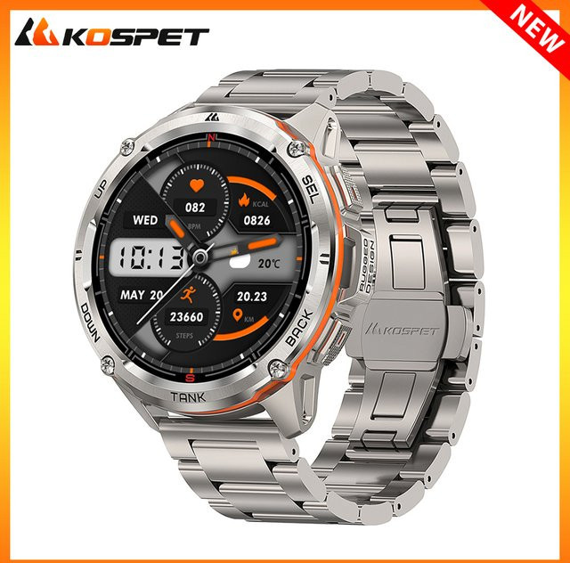 KOSPET Smartwatch, GPS, Schwarz, Herren, 5 ATM - Bild 1