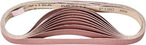 PFERD Korund Schleifband für Bandschleifer, Körnung 180, Braun, B: 16 mm, L: 520 mm, 50 Stück - Bild 1