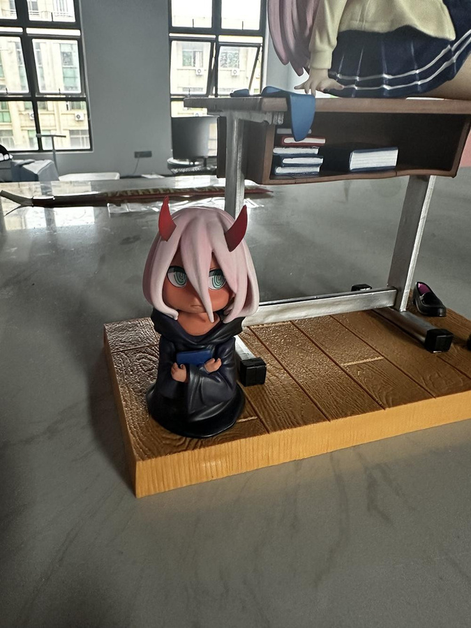 MIFEN Darling in the FranXX Figur Zero Two Schuluniform Schwarze Strümpfe Version PVC - Bild 2