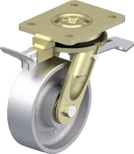 Blickle Schwerlast-Lenkrolle LS-G 150K-ST-RI4 in Silber, Rad-Durchmesser: 150 mm, Tragfähigkeit: 900 kg - Bild 1