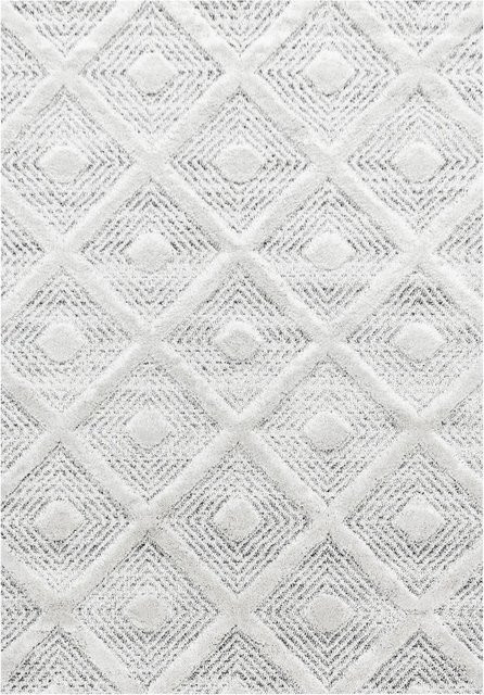 Ayyildiz Hochflorteppich Pisa 4707 Grau B: 240 cm, T: 340 cm - Bild 1