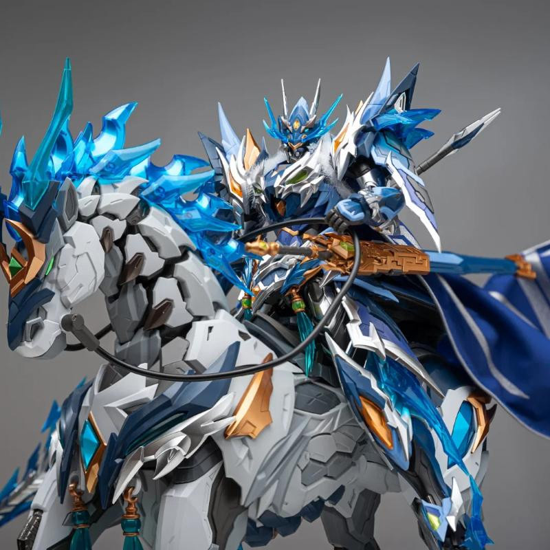 Motor Nuclear Zhao Yun Montagefigur Bausatz Actionfigur mit Yulan Weißem Drachenpferd - Bild 3
