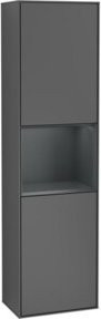 V&B Hochschrank Finion mit LED-Beleuchtung und Glastüren, B/T/H: 41,8 x 27,0 x 151,6 cm - Bild 1
