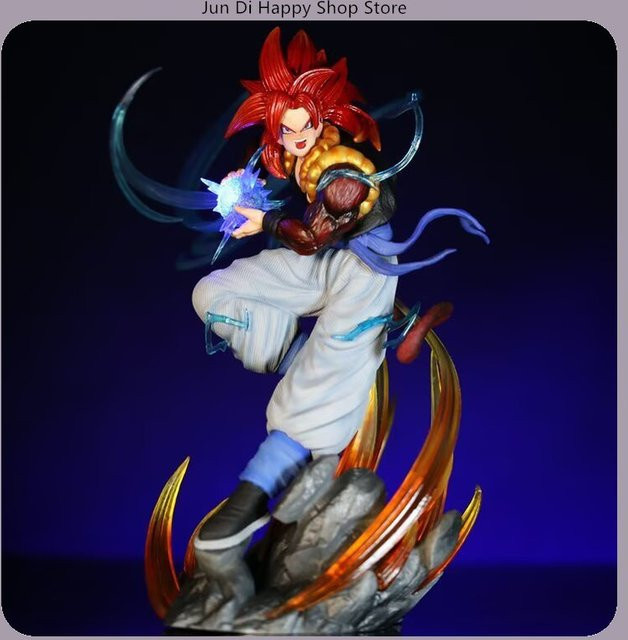 Bandai Dragon Ball Super Saiyajin 4 Gogeta Aura Version Anime Figur Statue mit leuchtender Szene, Höhe: 25 cm - Bild 1