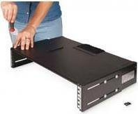 DIGITUS Professional Patch-Panel-Halterung DN-19-PB-TB-SW für Wandmontage, Schwarz RAL 9005, 19 Zoll - Bild 1