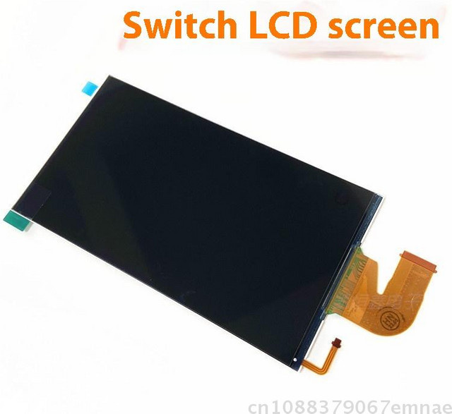 Nintendo Switch V1 V2 Ersatz LCD-Bildschirm Display-Glas-Set in Schwarz - Bild 1