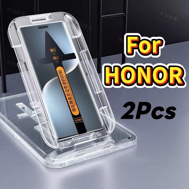 2er-Set HD Gehärtete Glas Displayschutzfolie für HONOR Magic 6 5 4 3 Pro, Transparent, Anti-Scratch - Bild 1