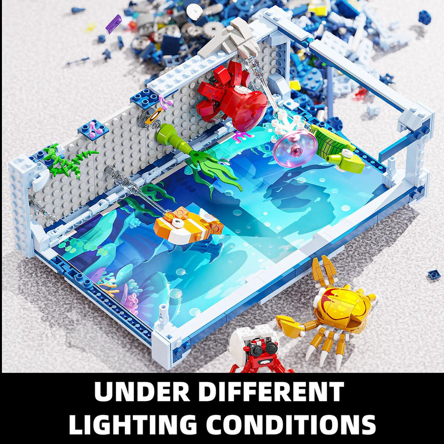 YCOLE Aquarium Bausteine Spielzeugset 391 Teile - Bild 2
