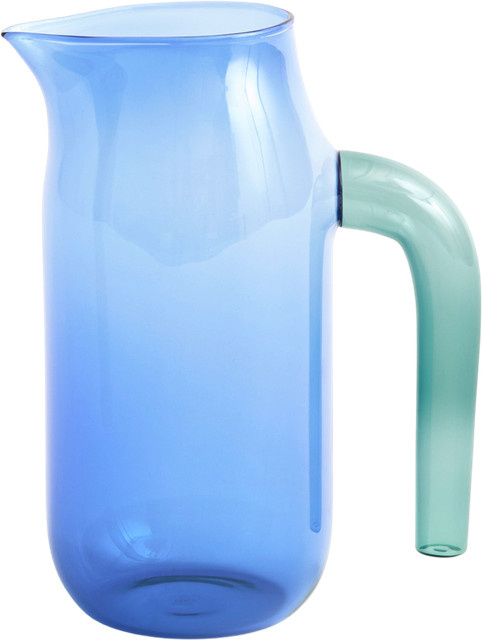 HAY Karaffe aus Glas in Blau, spülmaschinenfest - Bild 1