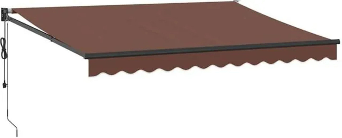 Automatische Markise von Vidaxl in Braun mit Maßen B: 350 cm x H: 250 cm - Bild 1