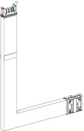Schneider Electric KSA Winkelelement KSA400DLE43F Brandschott Winkelprofil mit flachem PE innen 400A - Bild 1