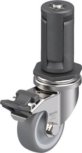 Blickle Edelstahl-Apparate-Lenkrolle LRXA-TPA 50G-FI-EXR04 in Silber, Rad-Durchmesser: 50 mm, Tragfähigkeit: 50 kg - Bild 1