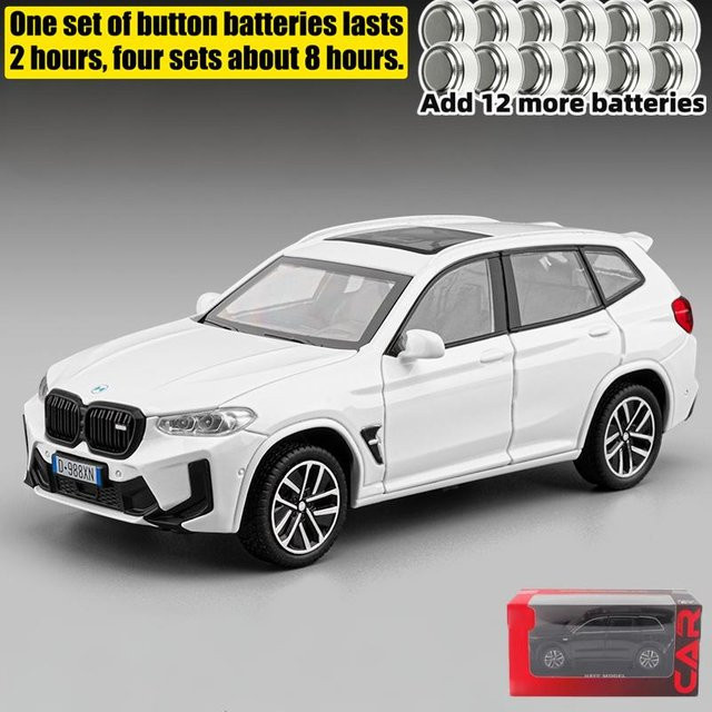 Linyi toy car Bmw X3M X3 Suv Modellauto, 1:32, Metall, mit Licht und Geräusch, ab 14 Jahren - Bild 1