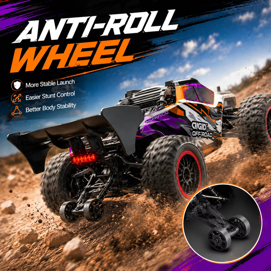 ZNLYRION RC Drift Auto, 1/16, 4WD Offroad, mit LED-Scheinwerfer, Spielzeugauto - Bild 5