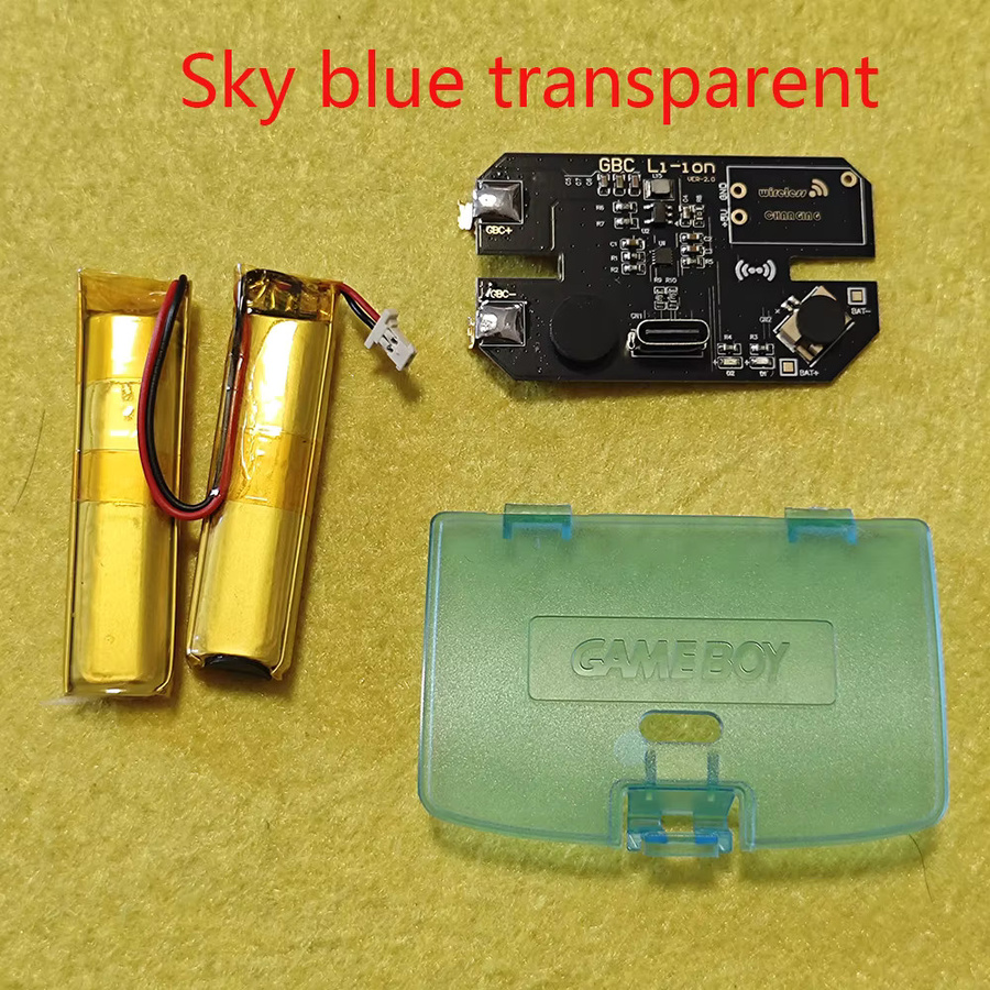 ZCGM Universelles wiederaufladbares Dual-Lithium-Batterie-Modul mit USB-C Anschluss in Weiß und Transparent - Bild 3
