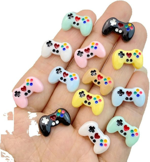 20 Stück Gaming-Controller-Anhänger, Harz, Strass, DIY-Bastelbedarf - Bild 1