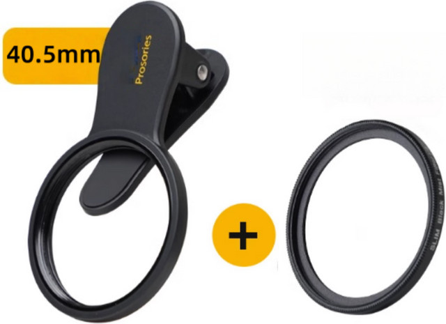 Schwarzer Nebelfilter mit Linsenclip aus optischem Glas für mobile Porträtfotografie, Durchmesser: 40,5 mm - Bild 1