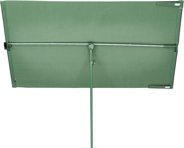 blumfeldt Bayonne Balkon Sonnenschirm mit Solar LED in Grün aus Polyester mit UV 50 Schutz, B: 130 cm, T: 180 cm - Bild 1