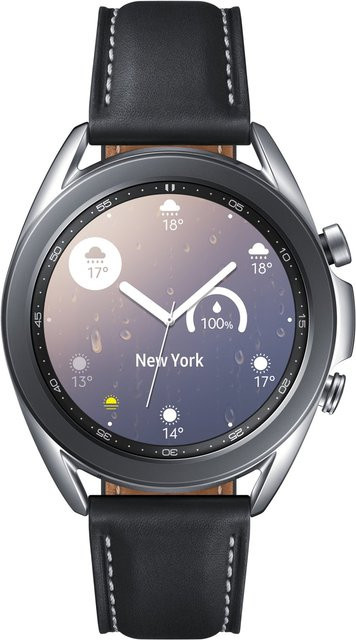 Samsung Smartwatch Galaxy Watch3, 41 mm, mystic silver, Edelstahl, Unisex - Bild 1