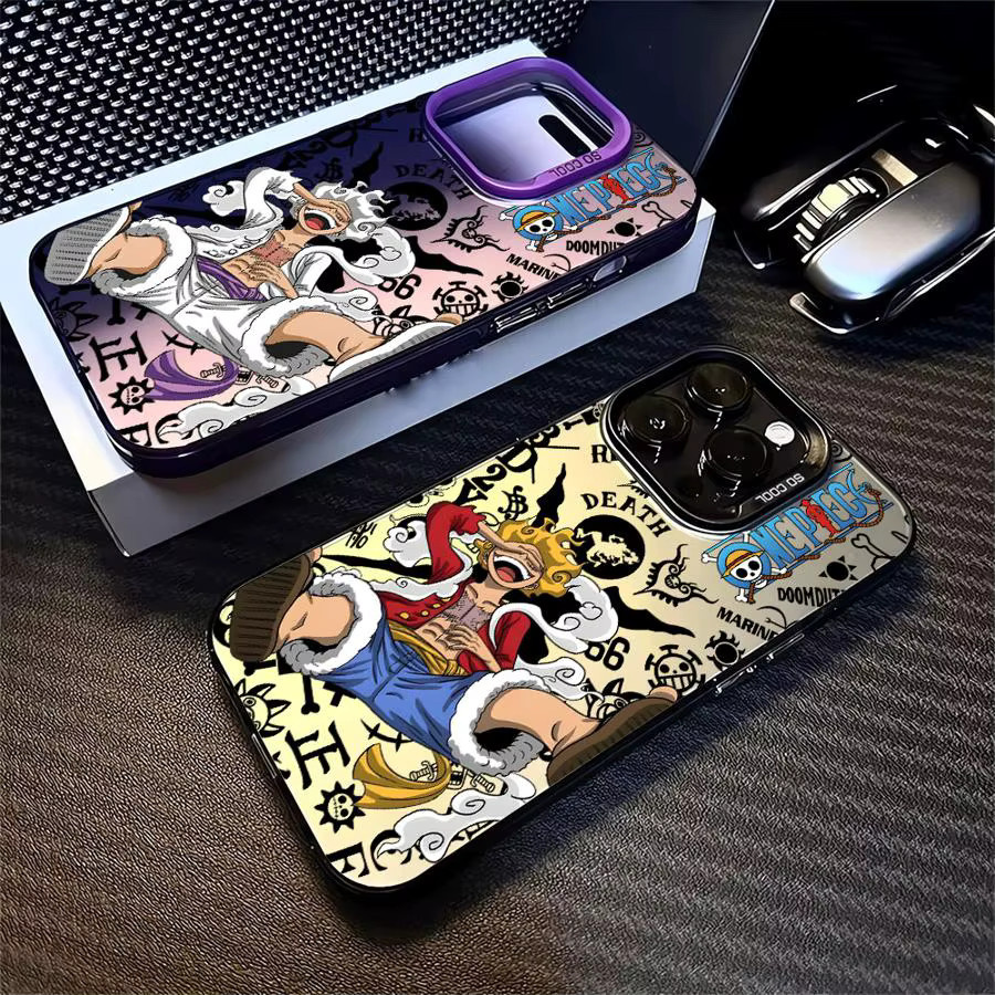 One Piece Ruffy Gear 5 Soft Cover Case für iPhone 14 15 16 17 Pro Max Plus Air 16e 11 12 13 in Multicolour - Bild 2
