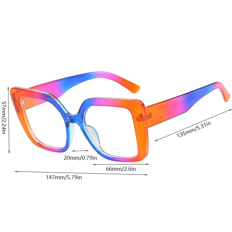 KAMMPT Korrektionsbrille, quadratisch, Vollrand, Kunststoff, mehrfarbig, Damen - Bild 2