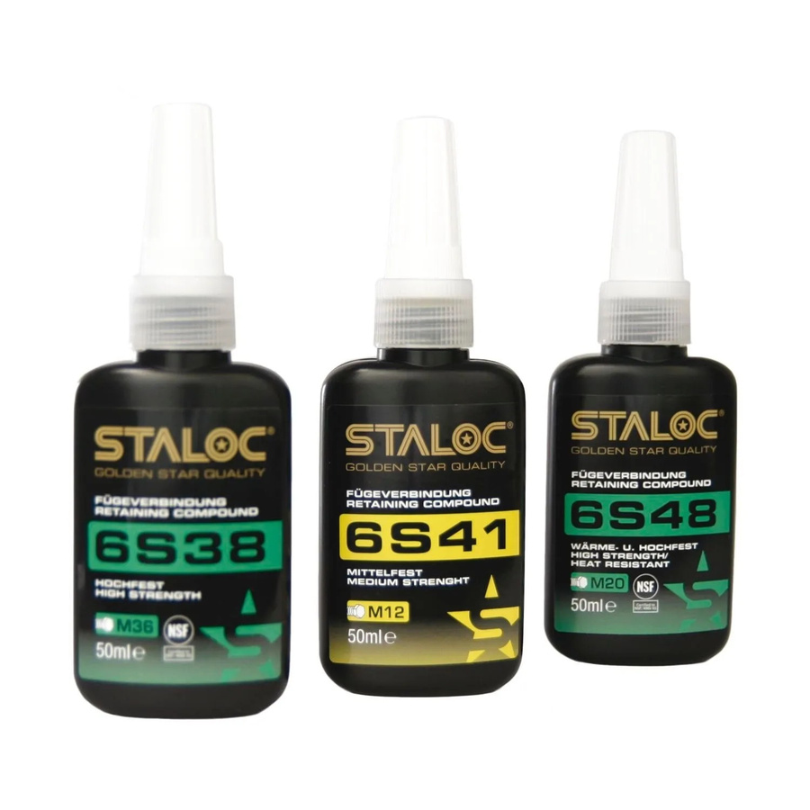 Staloc Fügeverbindung 6S38 Hochfest Grün 50 ml für Schraubverbindungen bis M36 - Bild 2
