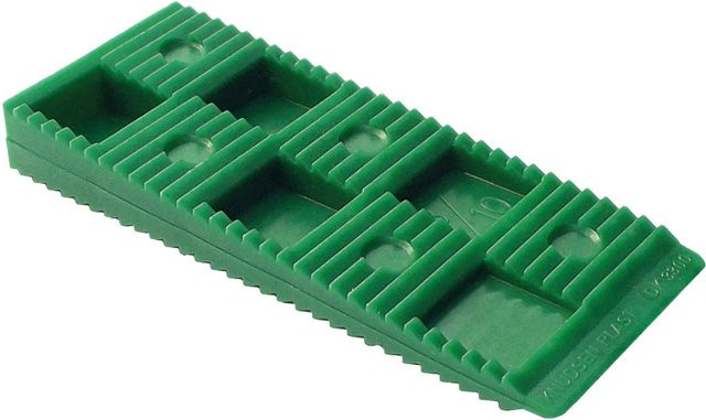 Primo Spacer Wedges Keile in Grün, 30 Stück, B/T/H: 8,0 x 3,0 x 1,0 cm - Bild 1