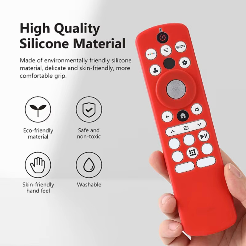 Stoßdämpfende Silikonhülle für Haier Smart TV HTR-U33G Fernbedienung in Schwarz - Bild 5