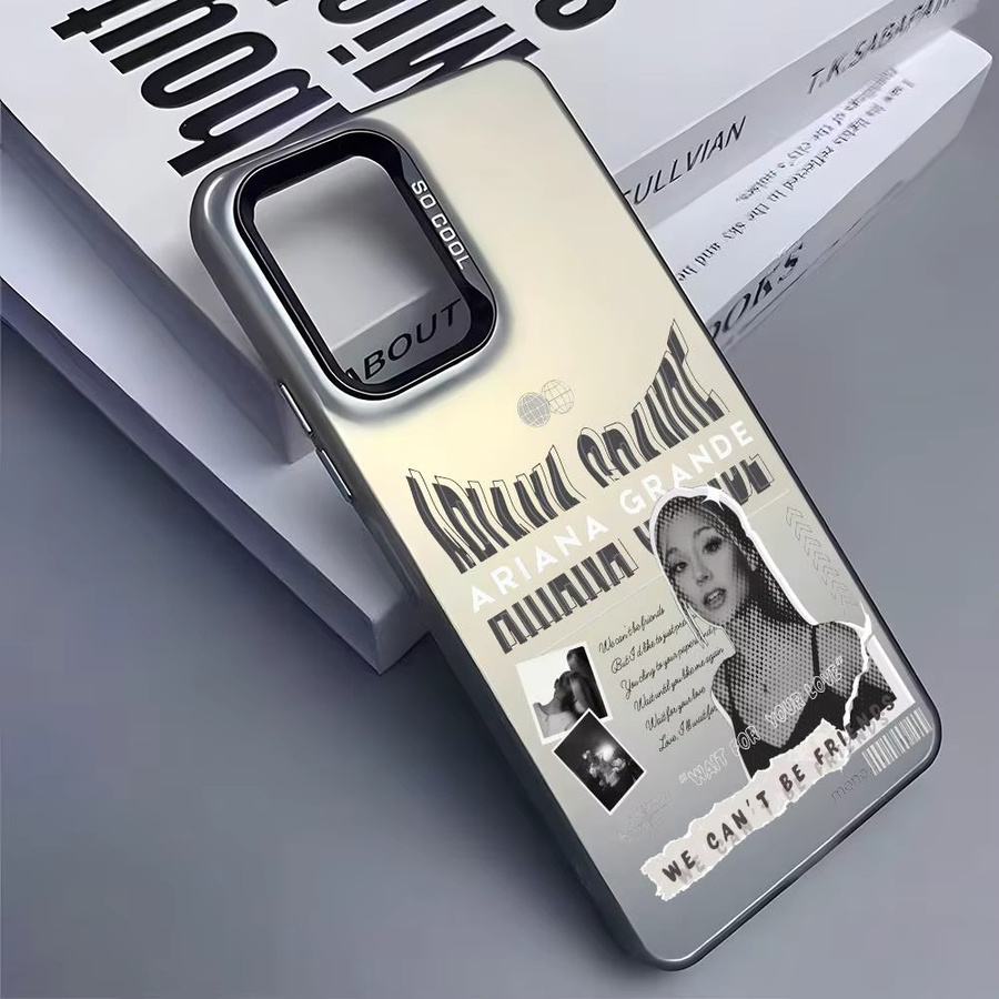 Silberne Ariana Grande Handyhülle aus Silikon für Samsung Galaxy S25 Edge S24 S23 S22 S21 S20 Ultra - Bild 4