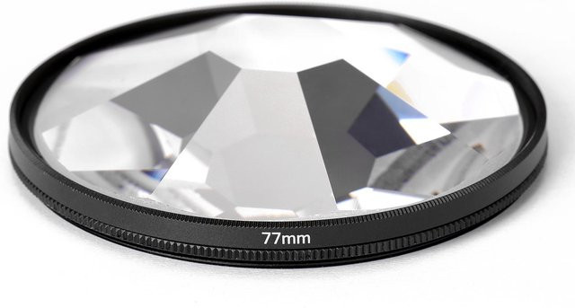 Andoer Kaleidoskop Kamerafilter für Fotografie und Film als Requisit für Vordergrundunschärfe, Durchmesser: 77 mm, Farbe: transparent - Bild 1