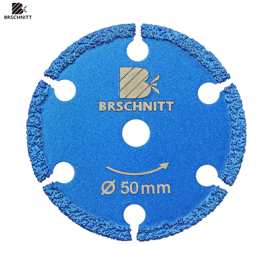 BRSCHNITT Mini-Trennscheiben-Set mit abnehmbarem Schaft für Stahl und Metall, Blau - Bild 2
